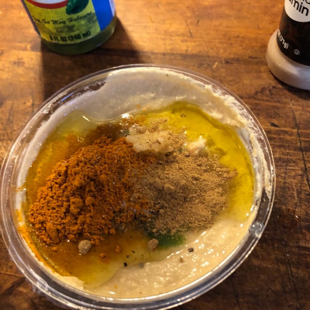 POTS Friendly | Spicy Garlic Turmeric Hummus Recipe 13 hummus1 IMG 5286